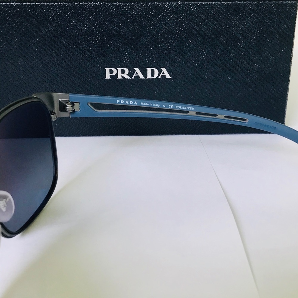 Prada Sport Gunmetal Polarized Sunglasses - Picture 5 of 9